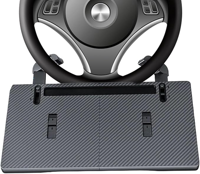 Steering Wheel Desk for Laptop | Multi-Functional Clamp-On Anti-Slip - Steering Wheel Tray for Food,for Snack Drinks Tablet Video Conference Meal Dining Eating Working Writing