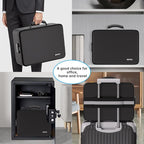 ENGPOW Fireproof Document Box with Lock,5200℉ Soft Case Fireproof Box with 25 Pocket Accordion File Folder,Multi-Layer Firepr