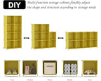AWTATOS Cube Storage Organizer, 8 Cube Closet Organizers and Storage, DIY Stackable Bookshelf Plastic Clothes Organizer Shelv