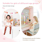 POVETIRE Bow Holder for Girls Hair Bows,Pink Hair Bow Organizer, Hair Clips Stand Hair Accessories Rack Display Decors Baby N