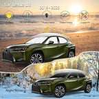KMF 6pcs Thicken Sun Shades for Lexus UX Accessories 2019-2025, 200/250h Full Car Window Covers Sunshade for Windshield Side Rear, UV Block and Blackout Privacy for Car Camping Outdoor