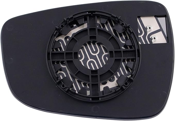 TRQ Passenger Side Power Heated Mirror Glass Snap On Compatible with 2011-2013 Hyundai Elantra 2012-2017 Hyundai Accent
