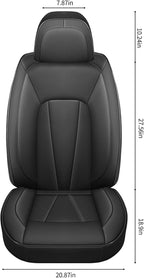 Front Car Seat Covers,Waterproof Leather Car Seat Covers,Comfortable Automotive Seat Protecor Covers,Luxury Breathable Seat C