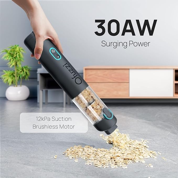 Ofuzzi H8 Apex Car Vacuum Cleaner, Portable Handheld Vacuum with 12000Pa High Power, Ultra-Lightweight 1.2lbs, USB-C Fast Cha