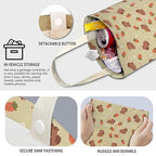 Cute Car Trash Can, Hanging Canvas Car Back Seat Organizer and Storage Bag, Funny Car Trash Bag For Travelling, Outdoor Cute Bear Strawberry