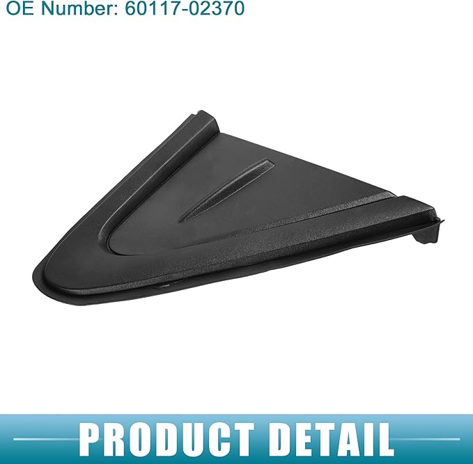 Front Right Door Mirror Corner mudguard Triangle Cover Trim No.60117-02370 Rearview Triangle Trim Panel for Toyota Corolla 2019-2021 Plastic Black