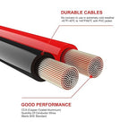 800A Jumper Cables,Heavy Duty 1 Gauge 30 Feet Battery Cable for Car,Quick Connect Booster Battery Wires with Alligator Clips,Carrying Bag for Cars Truck SUV