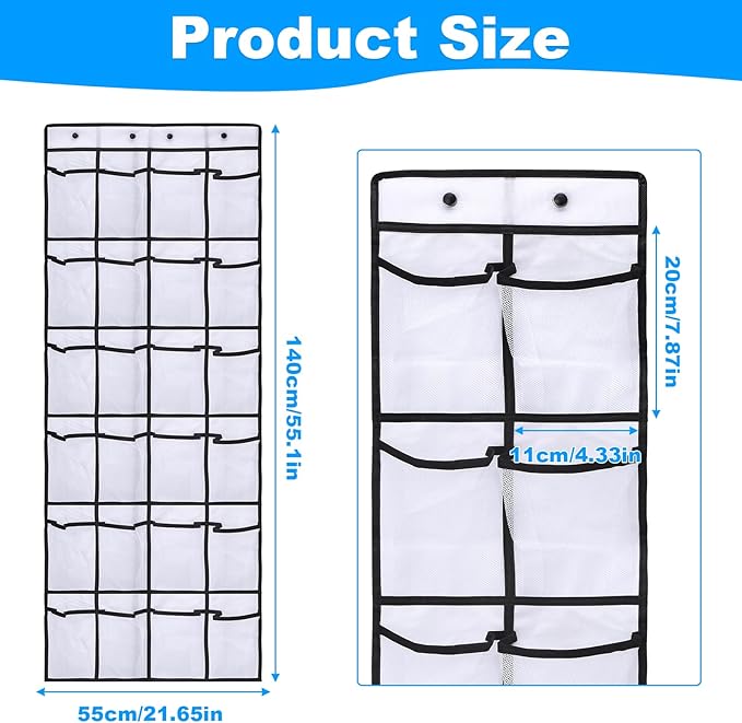 CTTZCKJ Over The Door Organizer For Cruise Ships|Magnetic Door Organizers with 24-Pocket for Cruise Ship|55"x21"|Cruise Over 