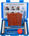 BETOOLL Universal Tire Repair Kit, Heavy Duty 22 Pcs Emergency Tire Plug Kit, for car Motorcycle, Truck, ARB，ATV, Tractor, RV