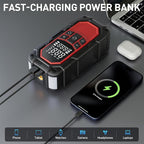 Jump Starter with Air Compressor,Car Battery Jump Starter (9.0 Gasoline/6.5L Diesel) with 150PSI Digital tire inflator