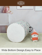 HUNRUNG Laundry Hamper,Large Canvas Fabric Lightweight Storage Basket Toy Organizer Dirty Clothes Collapsible Waterproof for 
