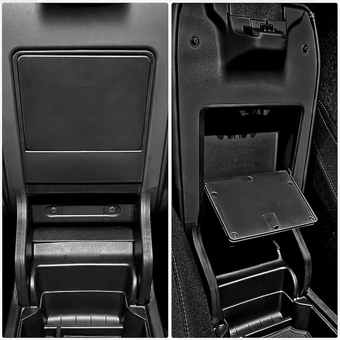 ELECFRESH 2PCS Center Console Organizer Tray for 2026 2023-2025 Honda Accord Accessories, Glove Storage Box wiht Aremrest Hidden Storage Box for Honda Accord