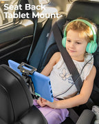 Tesla Model 3/Y Back Seat Tablet Mount Fit 6.1-15.6" Devices, 360° Adjustable Metal Ball Car Backseat Tablet Holder for iPad 12.9 Pro/Air/Mini, Galaxy Tab with Thickness Case (Deep Max 1.18'')