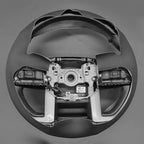 MEWANT Hand Stitch Black Artificial Leather Steering Wheel Cover for Toyota Tacoma 2024 Tundra 2022-2024 Sequoia 2024
