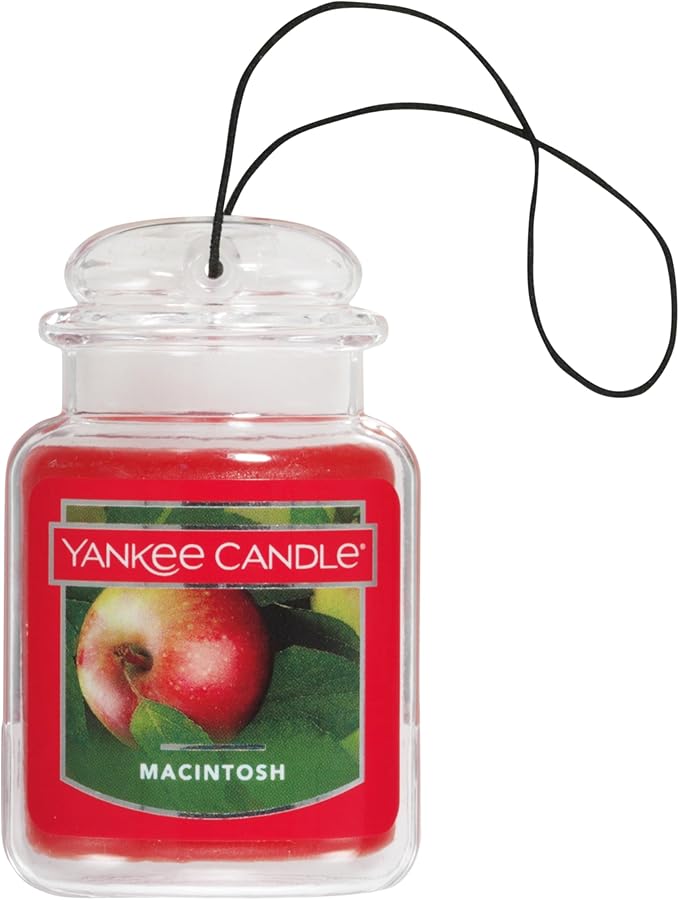 Yankee Candle Car Jar Ultimate, Macintosh, 0.96 OZ (Pack of 4)