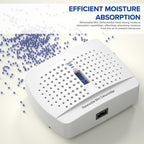 2 Pack Small Dehumidifier, Rechargeable Moisture Absorbers, Gun Safe Mini Dehumidifiers Humidity Absorbers, Damp Rid,