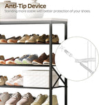 YATINEY 10 Tier Shoe Rack, Large Capacity Shoe Storage Organizer Holds 40 Pairs, Sturdy and Stable, for Entryway, Hallway, Cl