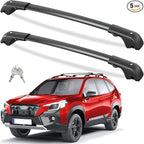 Tuyoung 300lbs Roof Rack Cross Bars Compatible with Subaru Forester Wilderness 2022-2026 with Raised Side Rails, Lockable Heavy Duty Aluminum Roof Crossbars Rooftop Luggage Racks Carrier