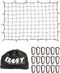 Orion Motor Tech 5'x7' Heavy Duty Cargo Net Stretches to 10'x14' for Pickups SUVs Vans Semis, Bungee Cord Net for Truck Bed Roof Rack Trailer More with Handmade Knotting 18 Carabiners Storage Bag