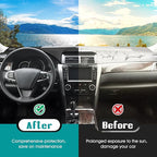 FIILINES Dash Cover for Toyota Camry XV50 2015 2016 2017,Dashboard Mat Accessories Dash Cover Sunshade Nonslip Mesh Protector