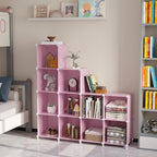 AWTATOS Cube Storage Organizer Protable Closet Organizers and Storage for Kids DIY Stackable 12 Cube Storage Shelves Clothes 