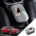 for Mini Cooper Center Console Organizer 2025 2026 Mini Cooper [F65 F66 Gas Version Only] Accessories Armrest Tray Middle Storage Box Insert Container Durable ABS Plastic-Grey