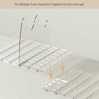 Purse Organizer for Closet - 2 Pack Acrylic Clear Shelf Dividers, Adjustable Bag Handbag Book Storage Organizer for Bedroom O