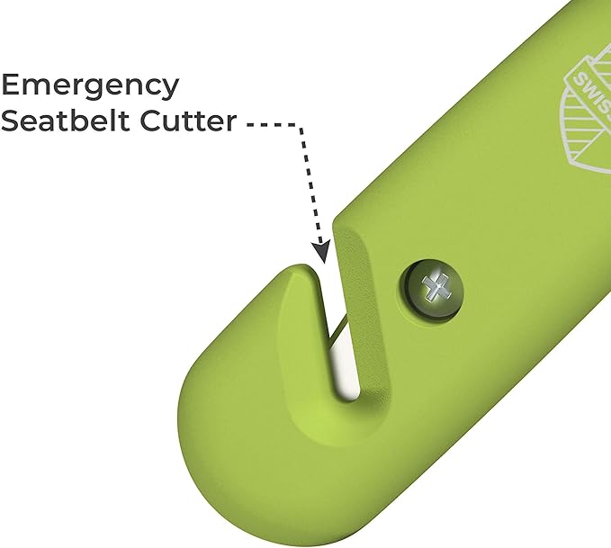 Swiss Safe Durable 5-1 Car Safety Hammer Window Breaker Breaker Tool w/Seatbelt Cutter - Emergency Escape Glass Hammer - Truc