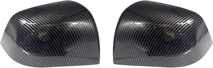 fit for Tesla Model Y Side Mirror Cover 2021-2024, Door Mirror Caps Accessories，Made of ABS Material (Bright Carbon Fiber Pattern)149559400A