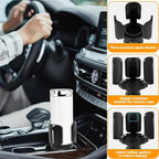 Car Cup Holder Expander with Coaster & adjustable base, Universal Auto Expandable Round Cup Adapter for Yeti Hydro Stanley Owal Tumblers Water Drink Coffee Bottle