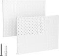 EVERHANGER Metal Pegboard Panels, Heavy Duty Pegboard Wall Organizer, Garage Wall Panels, Tool Storage Organization, 12"X16",