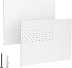 EVERHANGER Metal Pegboard Panels, Heavy Duty Pegboard Wall Organizer, Garage Wall Panels, Tool Storage Organization, 12"X16",
