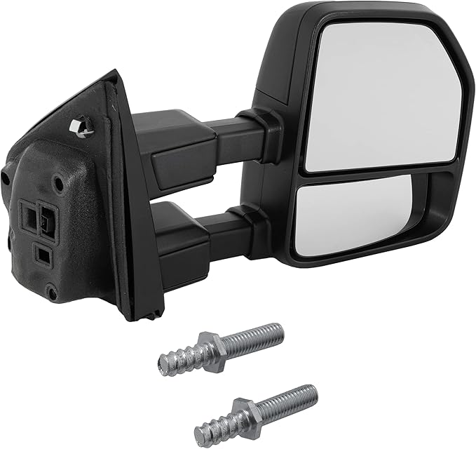 Garage-Pro Tow Mirrors Passenger Side Mirror Replacement For Ford F-150 2018-2020 Manual Fold Without Signal Light, Blind Spot Monitor, Puddle Lamp & Auto-Dimming, Textured From 02/26/18
