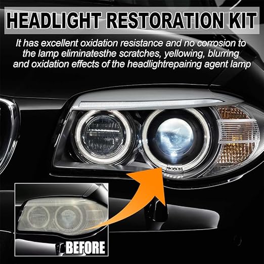 Restowipes Headlight Restoration Kit, 3 Wipes to Restore Clarity, Removes Yellowing & Oxidation, Restore Headlights to Like-N