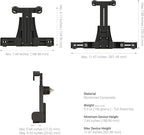 ARKON Mounts LockVise Locking Car Headrest Tablet Mount | Lockable Tablet Holder | Secure | Compatible with iPad, Samsung, Google Tablets Used for Rideshare, Taxi, Uber, & More