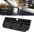 2024 2023 F150 Center Console Dash Storage Tray for 2021 2022 2023 2024 Ford F150 Dash Center Console Tray Ford F150 2022 Accessories F150 Dashboard Storage Organizer Sunglass Holder 2023 F150