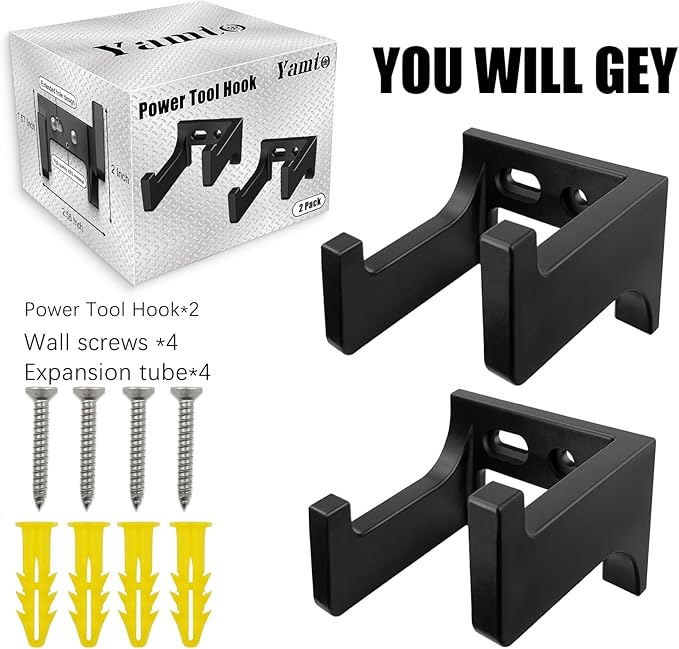 2pcs Power Tool Organizer,Heavy Duty Pegboard Wall Organizer,Stainless Steel, Electric Drill Storage Rack,Perfect for Storage