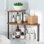 Weenson Kitchen Countertop Organizer Spice Rack for Salt, Bathroom Counter Organizer Over Sink for Toiletries, Makeup, 2-Tier