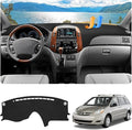 FIILINES Dash Cover for 2004-2010 Toyota Sienna, Dashboard Mat Accessories Dash Cover Sunshade Nonslip Mesh Protector No Glar