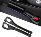 Car Seat Gap Filler Organizer Universal for Car SUV Truck Accessories Seat Gap Plug Blocker with Storage Slot Black 2 Pack