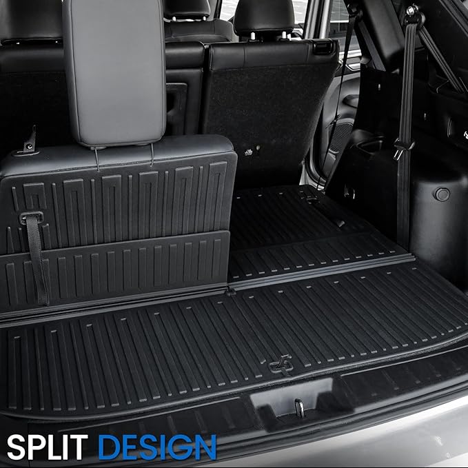 Floor Mats Cargo Mat Set for 2022-2025 2026 Mitsubishi Outlander (Not Fit Sport or PHEV), All Weather TPE Backrest Mat Trunk Mat Cargo Liner Accessories(Floor Mats+Backrest Mats+Cargo Mat)