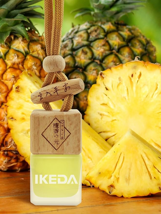 Ikeda Car Air Freshener: Hanging Car Smell Air Freshener | 10ml Hanging Car Perfume | Long Lasting Fragrance | Strong Scents 