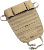 Car Seat Back Organizer, Tactical Molle Nylon Vehicle Panel Universal Fit Car Backseat Cover Protector (Olny Tan molle seat organizer)
