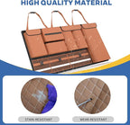 Backseat Hanging Organizer with Large Storage Bags | PU Leather, Large Capacity | Adjustable Straps, Waterproof & Collapsible |