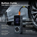 Cordless Tire Inflator Portable Air Compressor, 150PSI with Power Bank Function, Large LED Screen, Auto Shut-Off, 10 FT Car Cord & Type-C Cable for Car Motorcycle Bike Ball