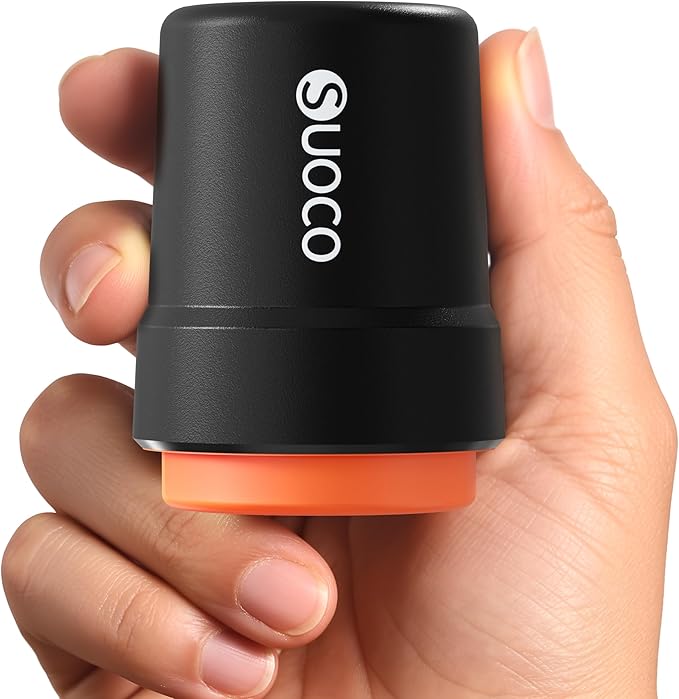 SUOCO Travel Vacuum Pump for Vacuum Storage Bags, Mini USB Rechargeable Portable Cordless Electric Pump for Compression Seal 