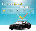 KMF 8pcs Thicken Sun Shades for Honda Accord 2023-2025 2026 Accessories, Full Car Window Covers Sunshade for Windshield Side Rear, UV Block and Privacy Blackout for Car Camping Outdoor