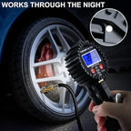 Digital Tire Pressure Gauge with Inflator: ENDARK 250 PSI Air Compressor Attachment Inflation Gun with Heavy Duty 360° Air Chuck & Extended Hose and Quick Connect Coupler