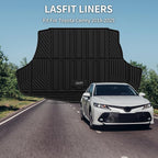 LASFIT Trunk Mat for Toyota Camry 2018-2026 & for Toyota Avalon 2019-2022, All Weather TPE Custom Fit Easy Clean Trunk Liner for Camry 2018-2025 Hybrid/L/LE/SE/TRD/XLE/XSE, Black