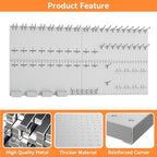 WALMANN Metal Pegboard Kit with Accessories for Wall Garage Tools Storage Pegboard for Garage, Workbench, Modular Peg Board T